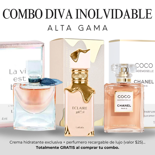 Lattafa Eclaire 100ML + La vie Est Bella 75ML + Coco Chanel Mademoiselle 100ML